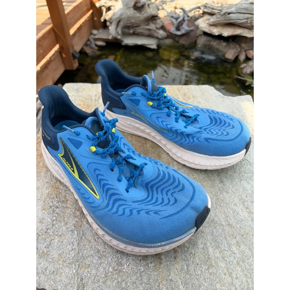 Altra Torin 7 Mens Running Shoes Blue Yellow AL0A82CD440 Low Top Sneakers 11.5